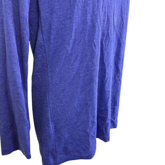 Eddie Bauer Violet V-Neck Favorites Long Sleeve Tee T Shirt Cotton Blend NWT P L - Picture 2 of 16
